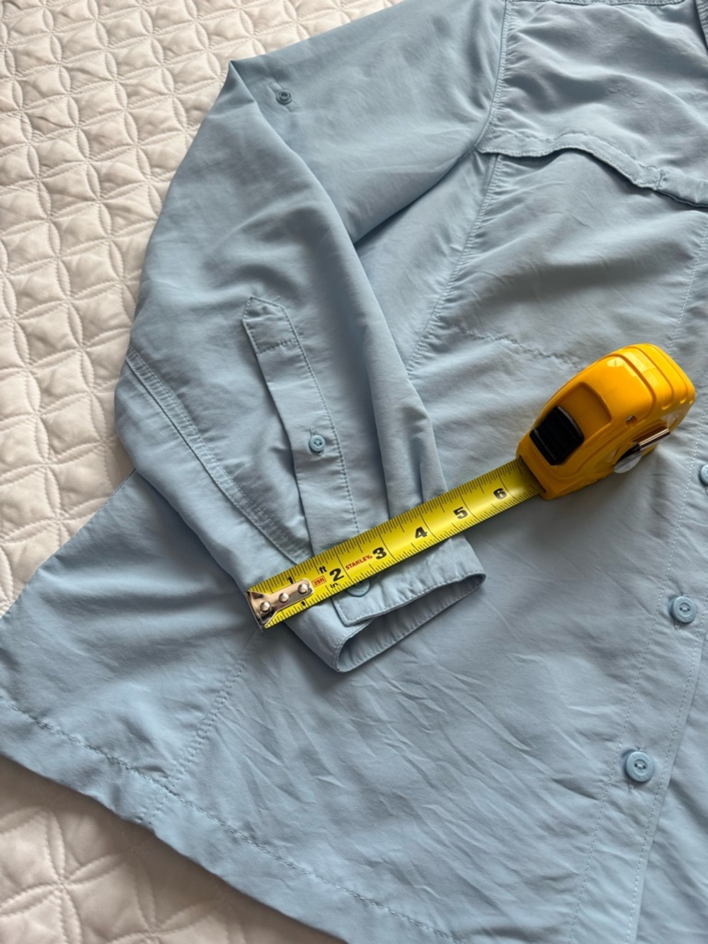 L.L. Bean Light Blue Tropicwear Button-Down Long Sleeve Sun Block Shirt Sz XLP - Picture 4 of 16